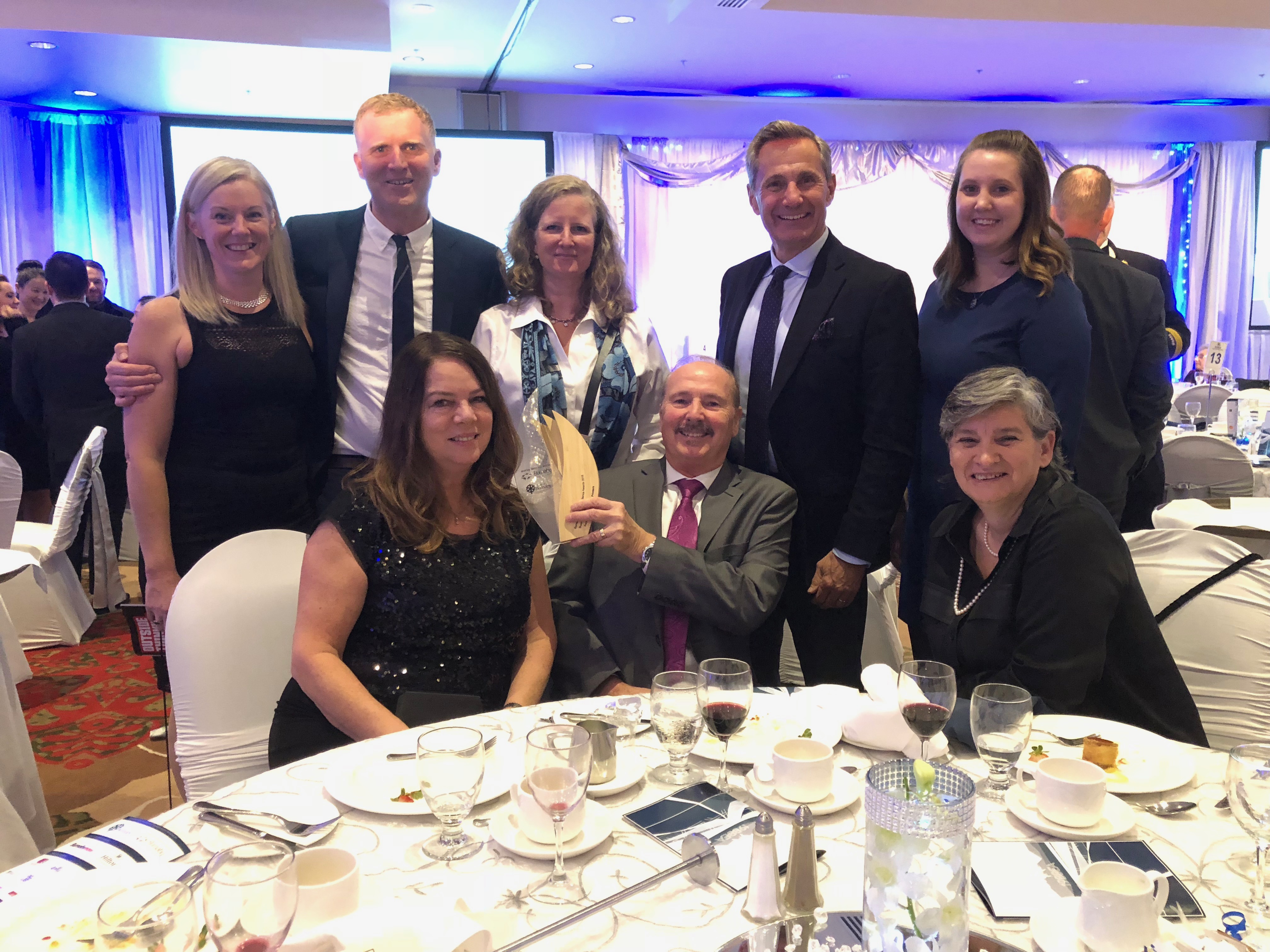 Hemlock celebrating Burnaby Business of the Year Award 2018