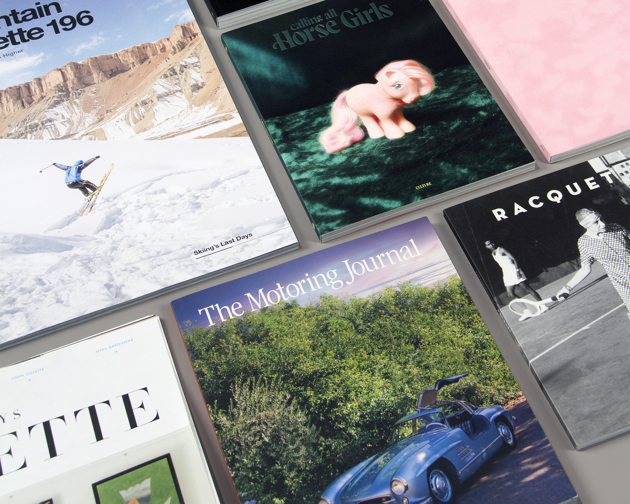 Selection of printed magazines by Hemlock Printers