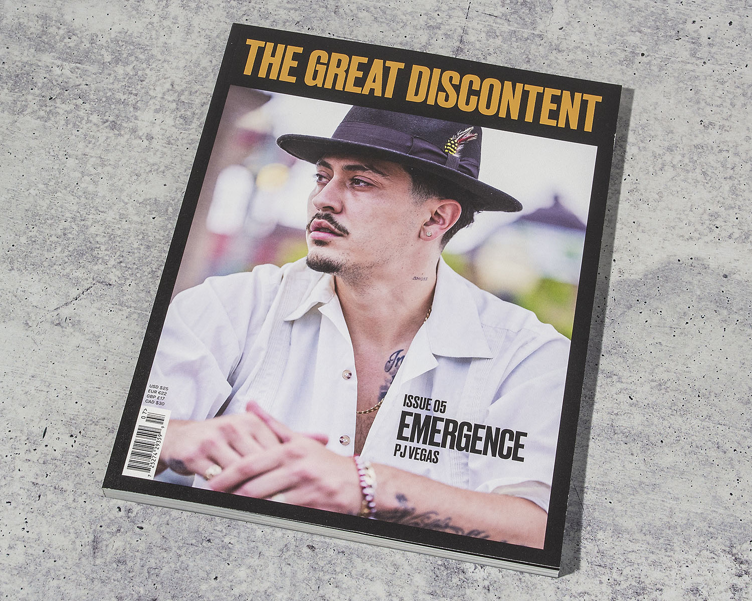 Front cover image of the Great Discontent Magazine