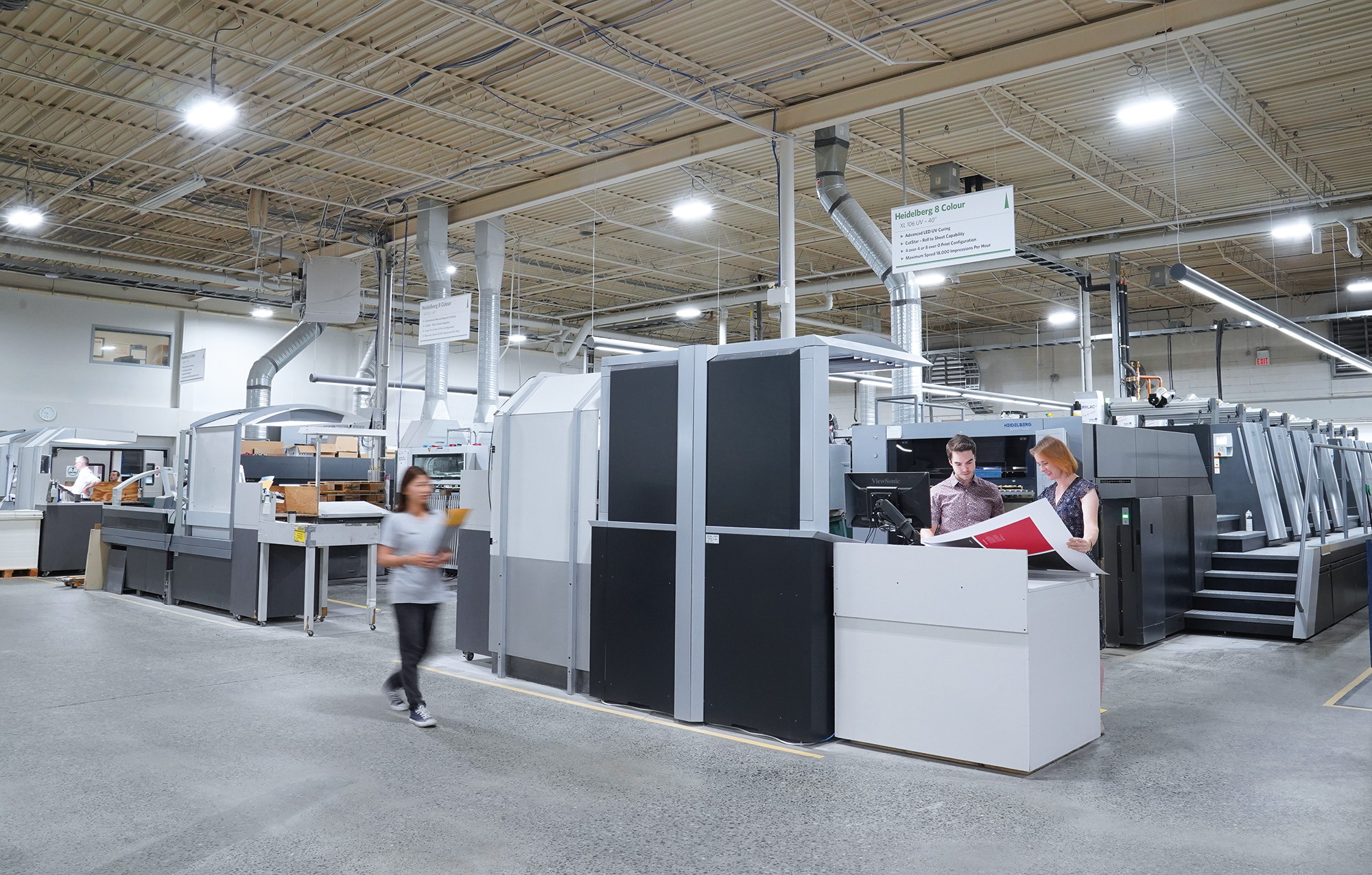 offset printing presses at Hemlock Printers