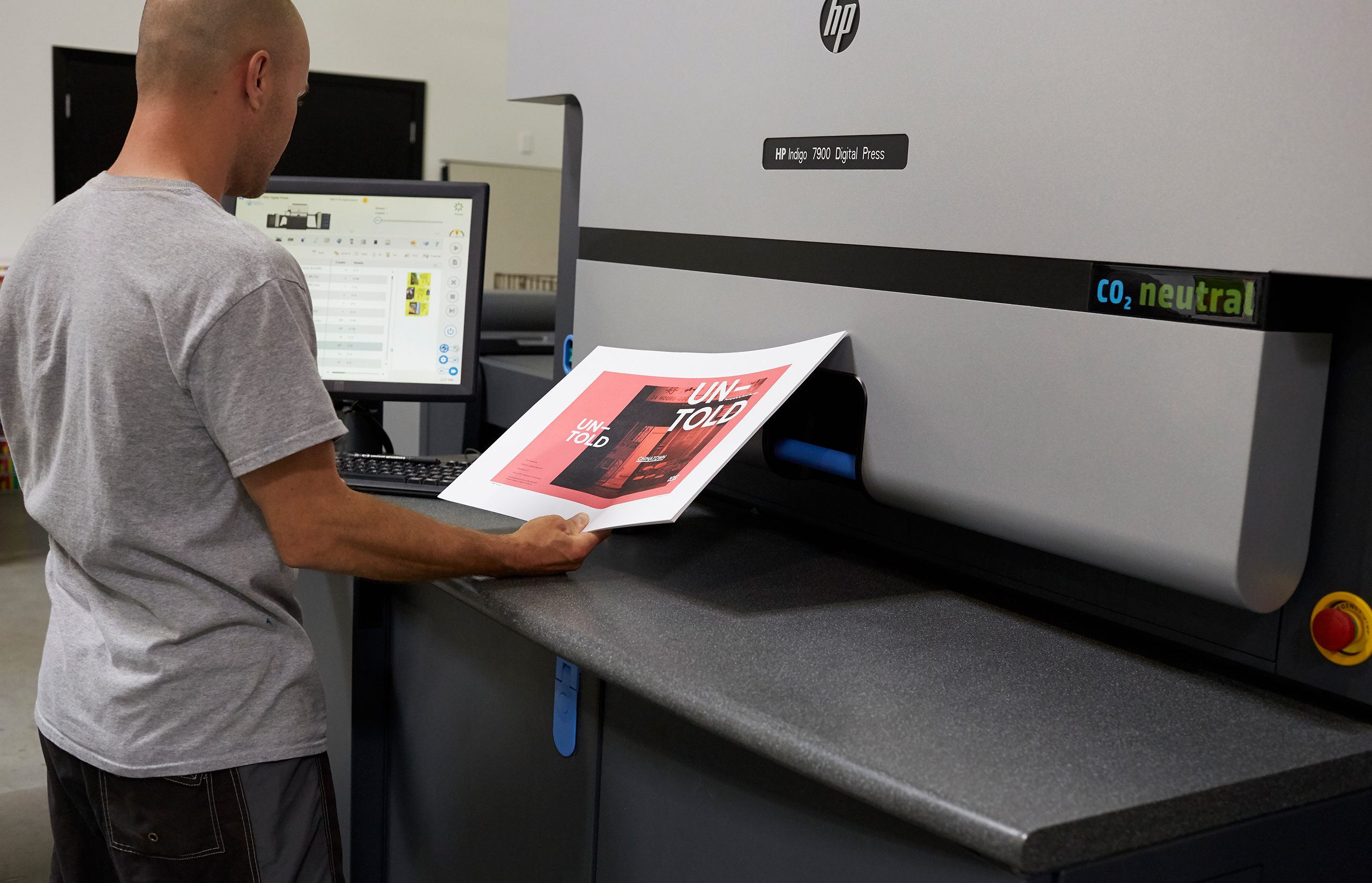 One of Hemlock's digital printers, HP Indigo.