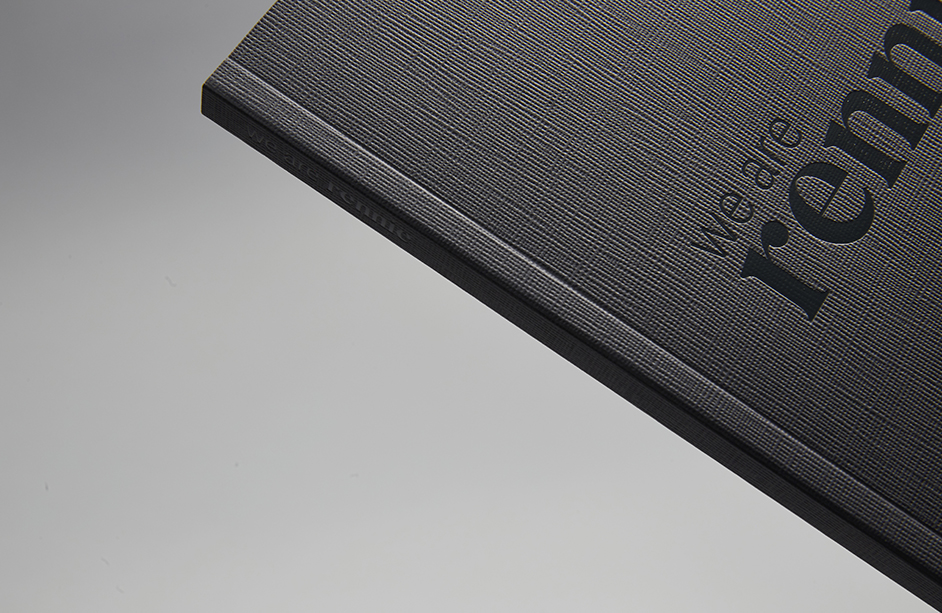 Close up on the spine of a perfect bound book with the focus on the hinge score.